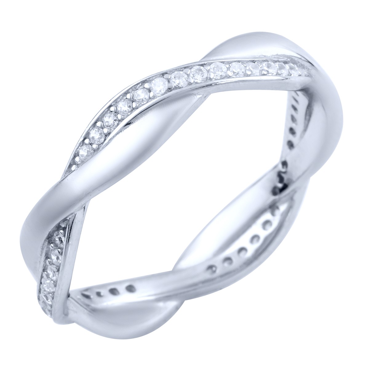 Серебряное кольцо SilverBreeze с фианитами 16.5 размер