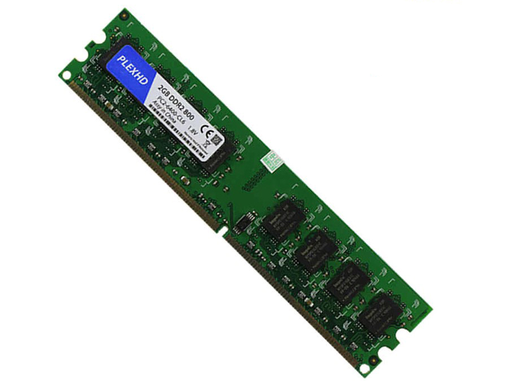 

Оперативная память PLEXHD 2GB PC2-6400 DDR2 800MHz Для INTEL и AMD с чипом Apacer (0907-006-06)