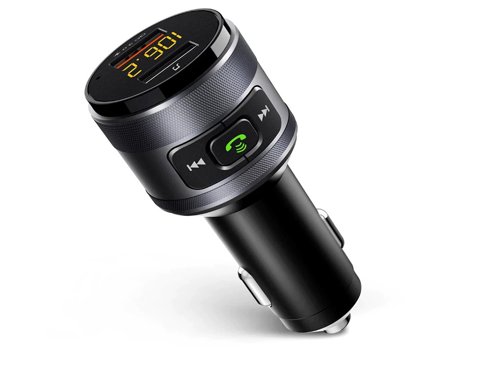 

Автомобильное зарядное устройство BauTech Quick Charge Bluetooth 4.2 2 х USB Черный (1008-524-00)
