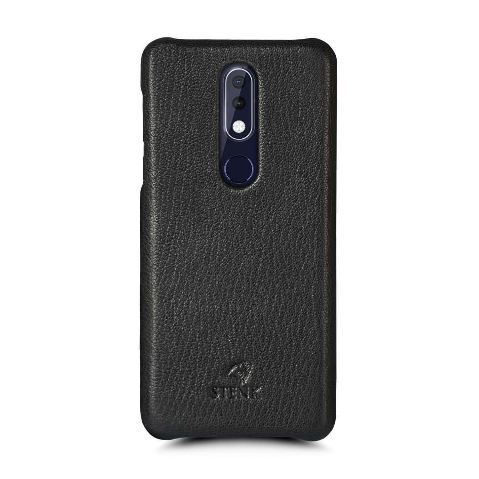 

Кожаная накладка Stenk Cover для Nokia 7.1 Черный