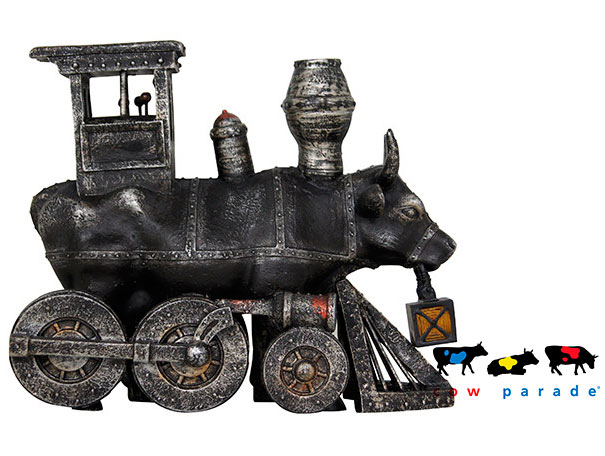 

Коллекционная статуэтка корова Moo Choo-All Aboard!