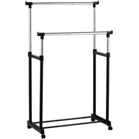 

Телескопическая стойка-вешалка для одежды и обуви Double Pole Clothes Horse