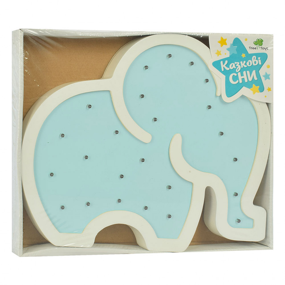 

Деревянная игрушка Ночник MD 2077 (Голубой Слон)