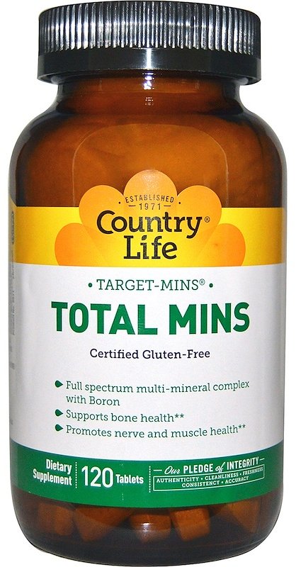 

Витамины Country Life Target-Mins Total Mins 120 Tabs