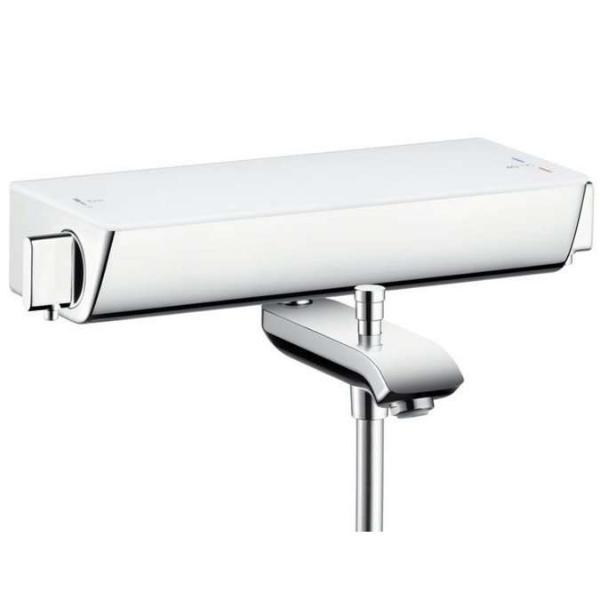 

Смеситель-термостат для ванны и душа Hansgrohe Ecostat Select, полочка белая
