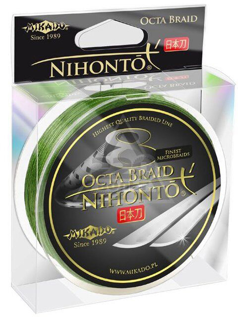 

Шнур Mikado Nihonto 8 Octa Braid 150 м 0.26 мм 22.60 кг Green (Z24G-026)