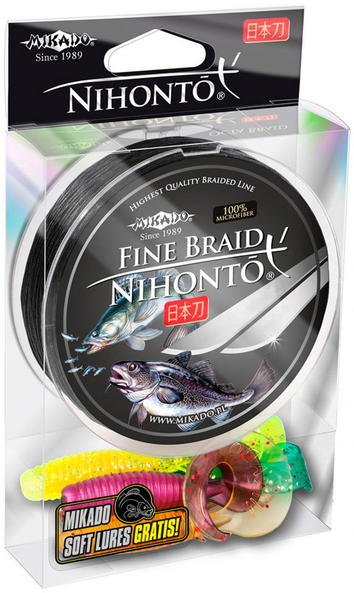 

Шнур Mikado Nihonto Fine Braid 150 м 0.25 мм 20.90 кг Black (Z19B-025)