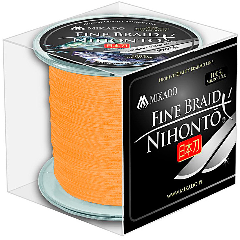 

Шнур Mikado Nihonto Fine Braid 300 м 0.45 мм 37.40 кг Orange (Z20O-045)
