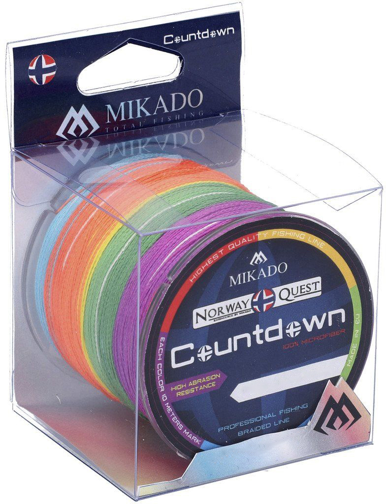 

Шнур Mikado Norway Quest Countdown 300 м 0.35 мм 33.50 кг Multicolor (Z46M-035-300)
