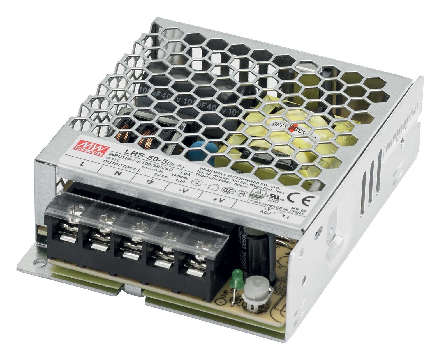 

Блок питания импульсный Mean Well 50W 5V (IP20, 10A) PRO