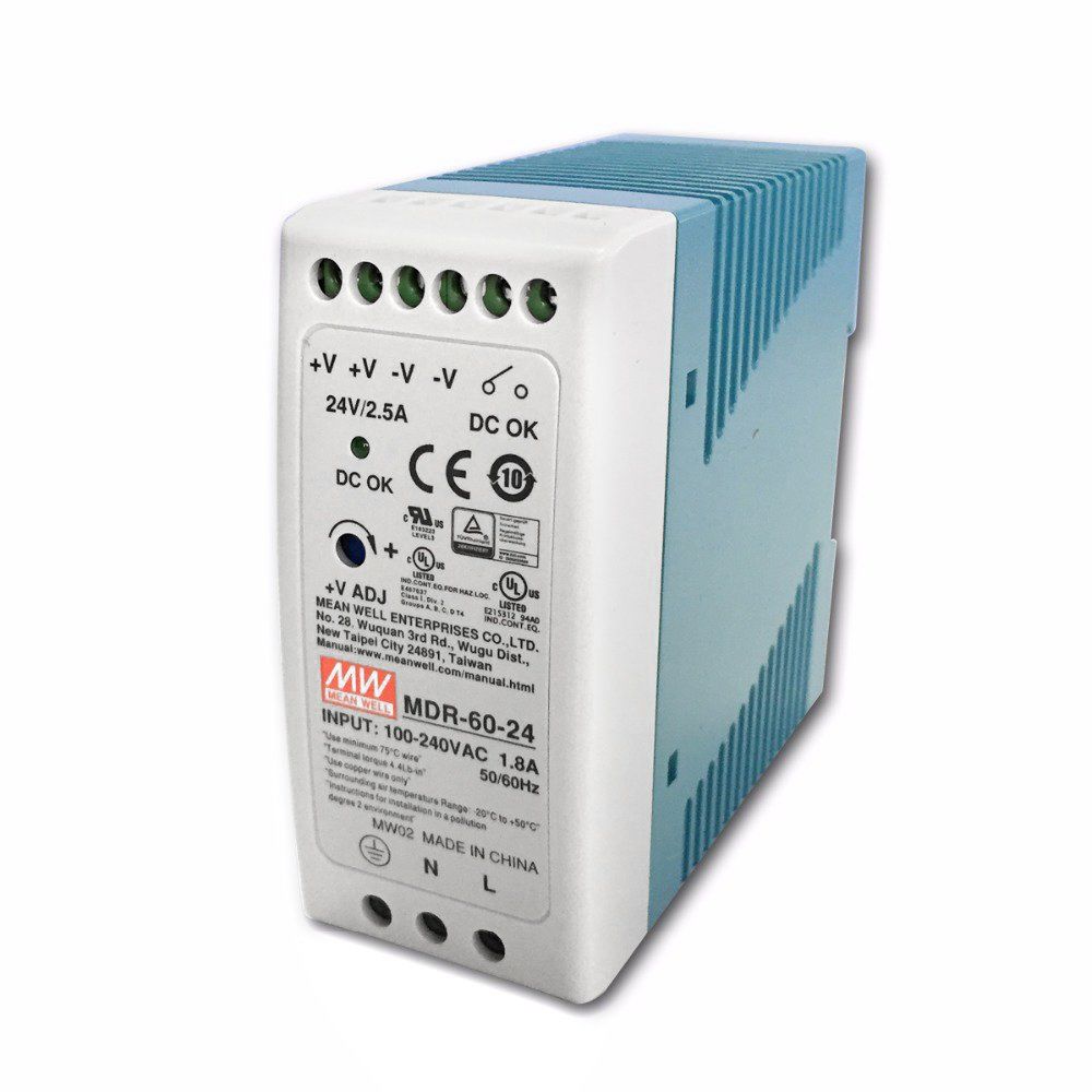 

Блок питания импульсный Mean Well на DIN-рейку 60W 24V (IP20, 2,5A) PRO MDR
