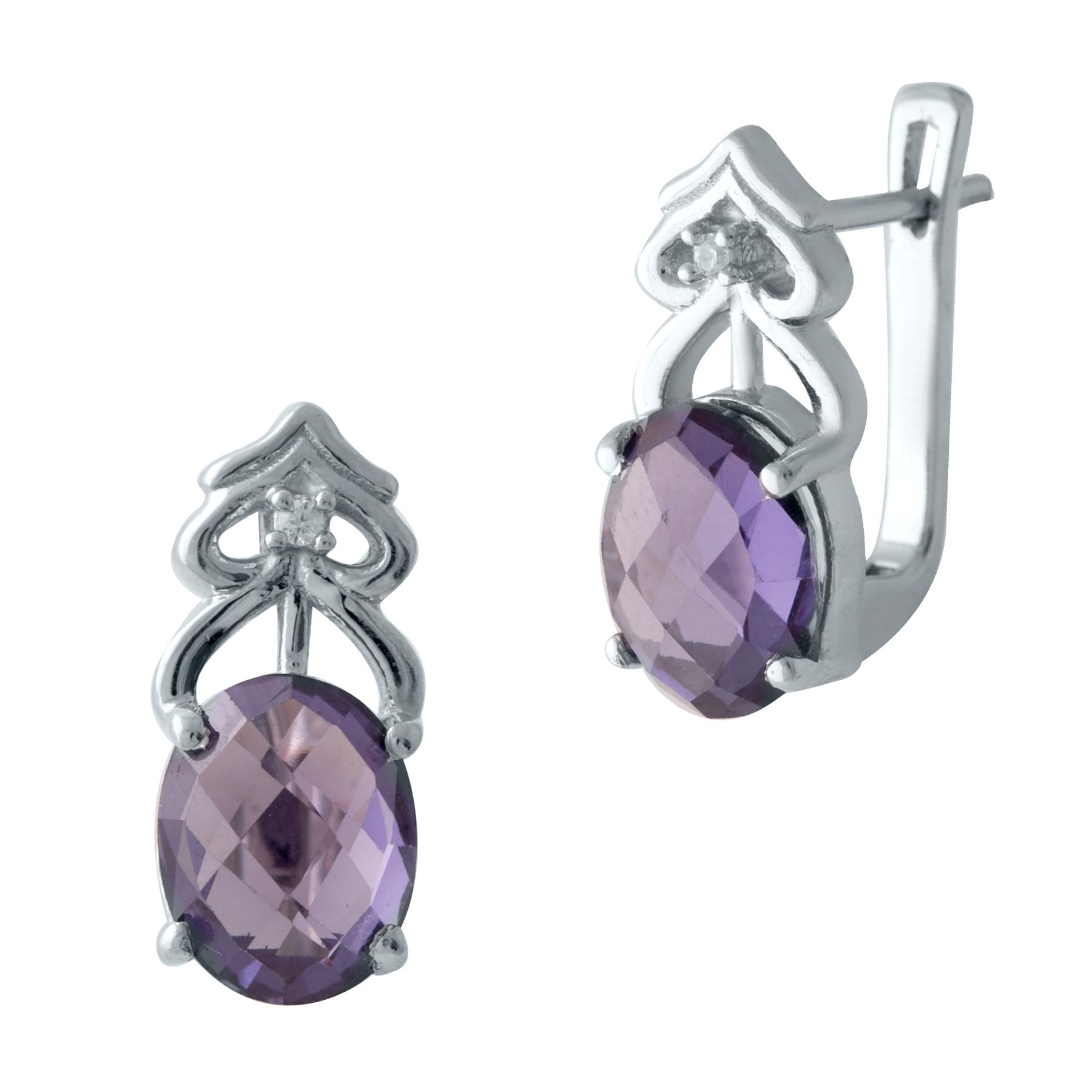 

Серебряные серьги SilverAlex с олександритом