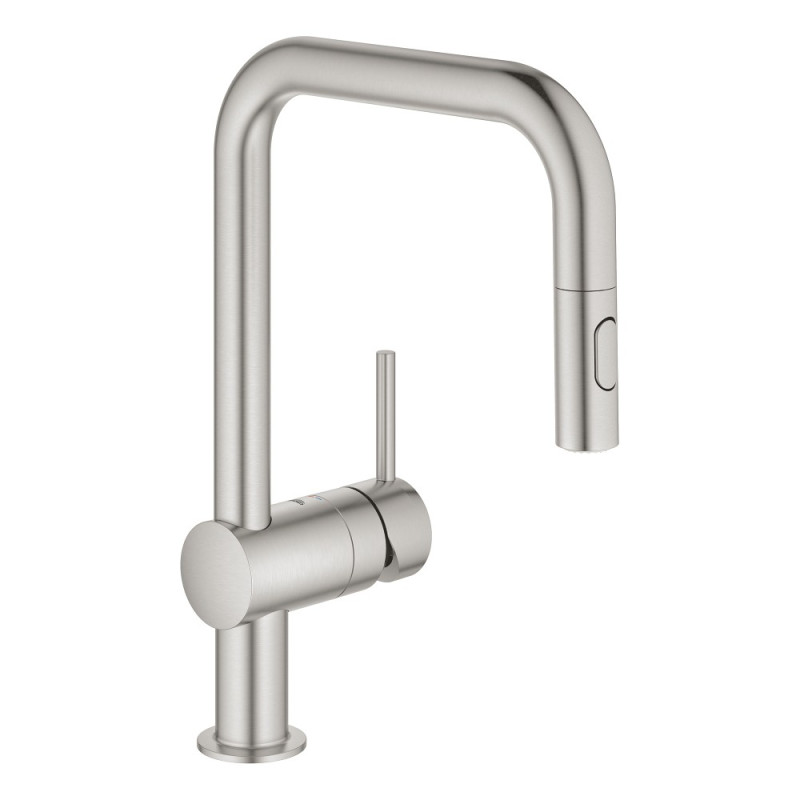 

Кухонный смеситель с выдвижным изливом Grohe EX Minta 32322DC2 хром (47265)