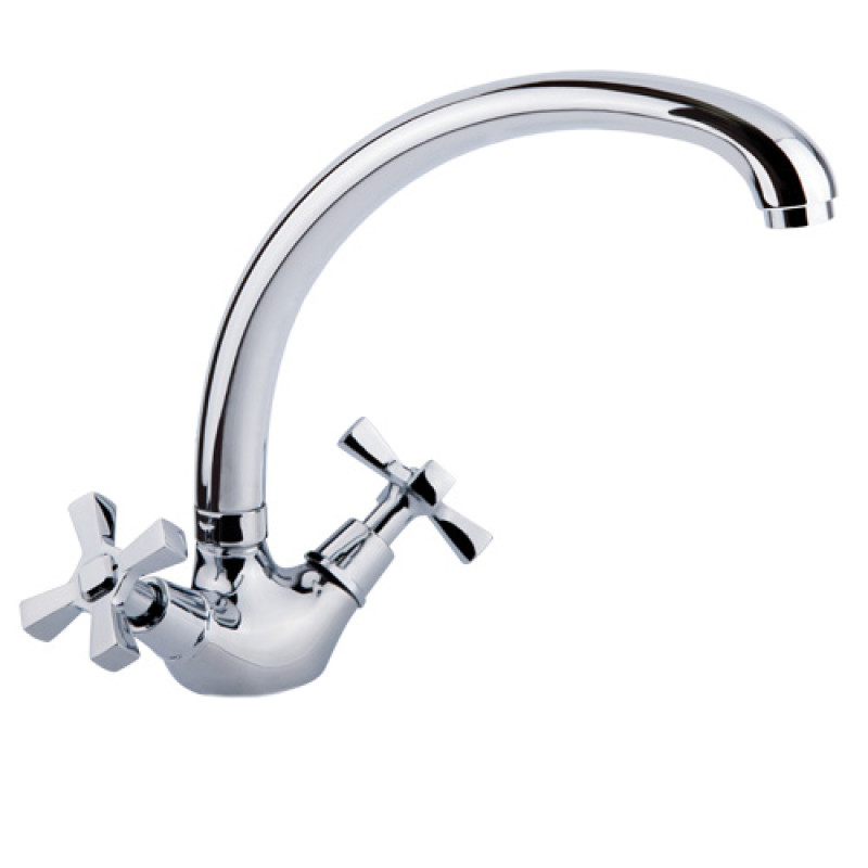 

Кухонный смеситель двухвентильный SW Omega SWOME273F хром (46304)