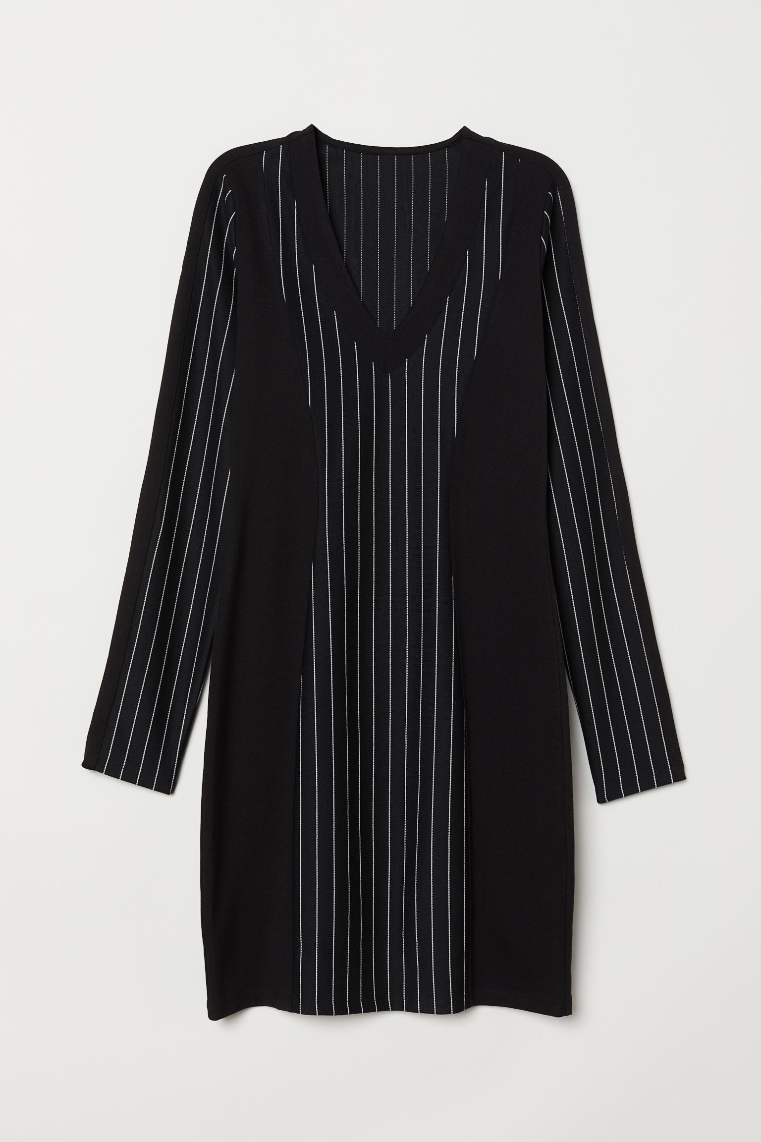 

Платье H&  черный полоска 4126447628, Платье H&M M черный полоска 4126447628