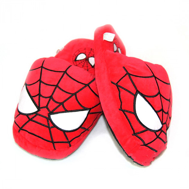 

Плюшевые тапочки игрушки Человек паук "Spiderman" My kigu 28 см Размер универсальный 35-43