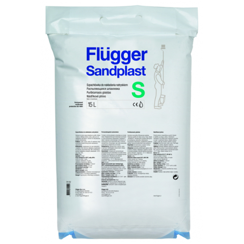

Готовая к применению, мелкозернистая шпаклевка Flugger Sandplast S, белая