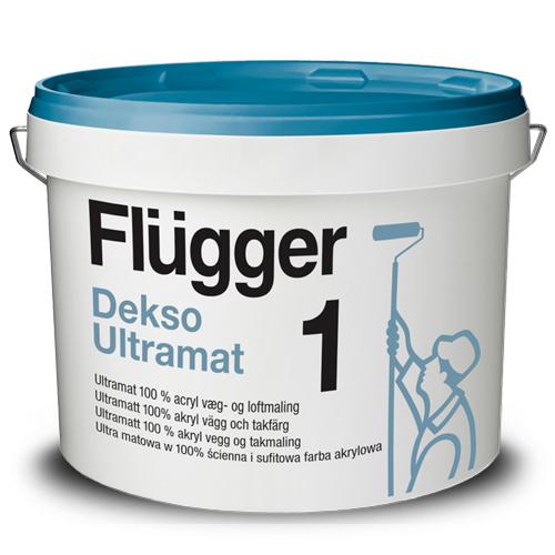 

Краска латексная акриловая Flugger Dekso 1 (Base 1), белая глубокоматовая