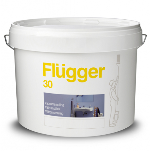 

Краска латексная акриловая Flugger Wet Room Paint (Base 1), белая
