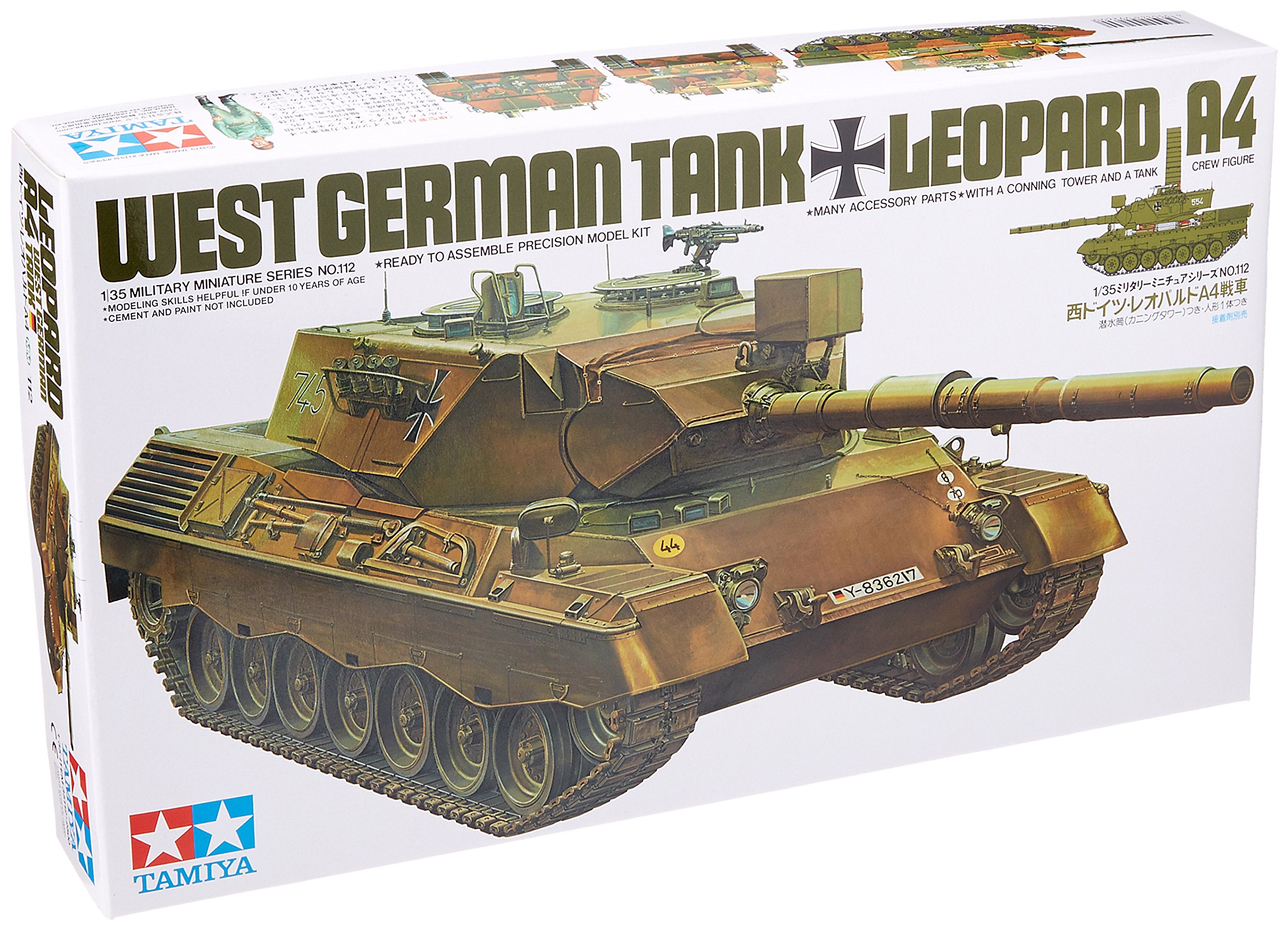 

Сборная модель TAMIYA Западногерманский танк Leopard A4 (35112)