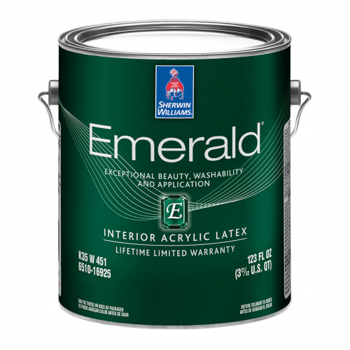 

Краска акриловая Sherwin-Williams Emerald Interior Acryllic Latex Matte Ultradeep матовая
