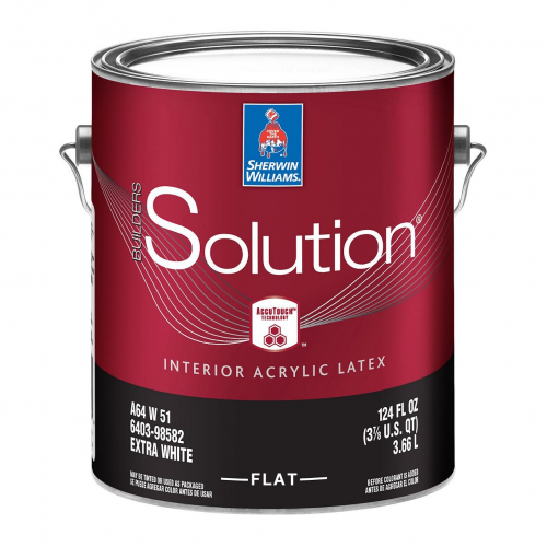 

Краска латексная Sherwin-Williams Builders Solution Interior Latex Flat Extra White глубокоматовая
