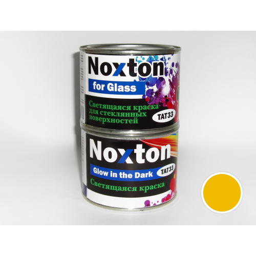 

Люминесцентная краска для стеклянных поверхностей NoxTon "Желтая" (желтая, желтое свеч.)