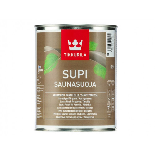 

Защитный состав для саун Супи Саунасуоя для дерева и бетона Tikkurila SUPI SAUNASUOJA