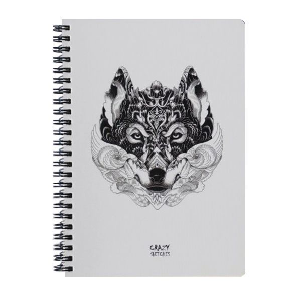 

Скетчбук Crazy Sketches Вовк (S) на пружині