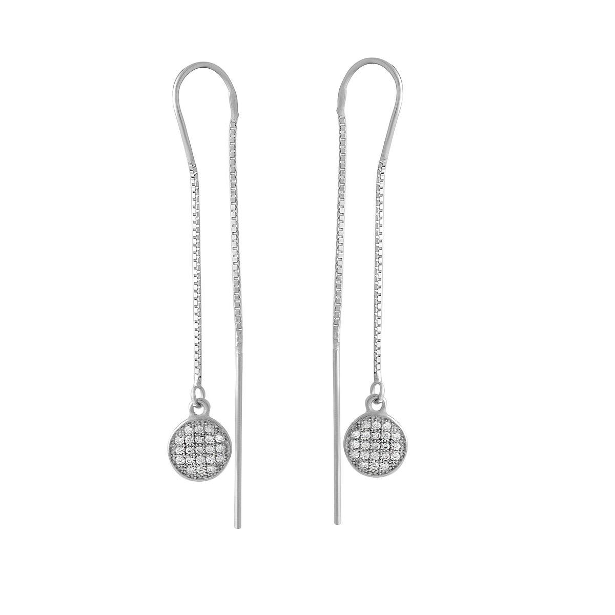 

Серебряные серьги SilverAlex с фианитами