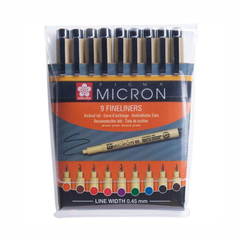 

Набор линеров Sakura PIGMA Micron 9 шт Разноцветные (8710141129844)