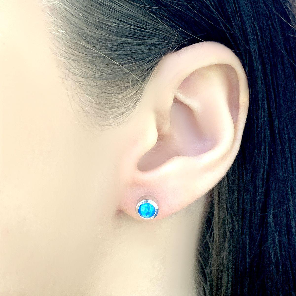 

Серебряные серьги SilverAlex с опалом