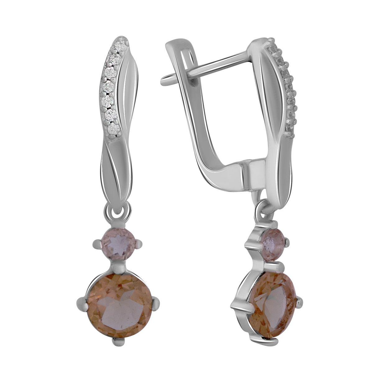 

Серебряные серьги SilverAlex с Султанит султанитом