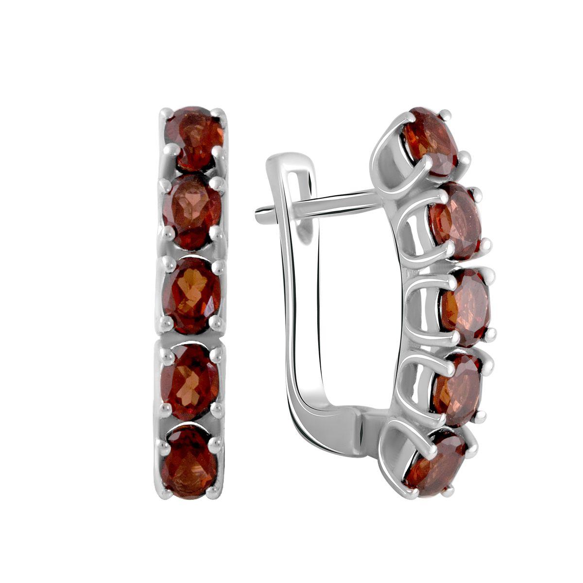 

Серебряные серьги SilverAlex с натуральным гранатом