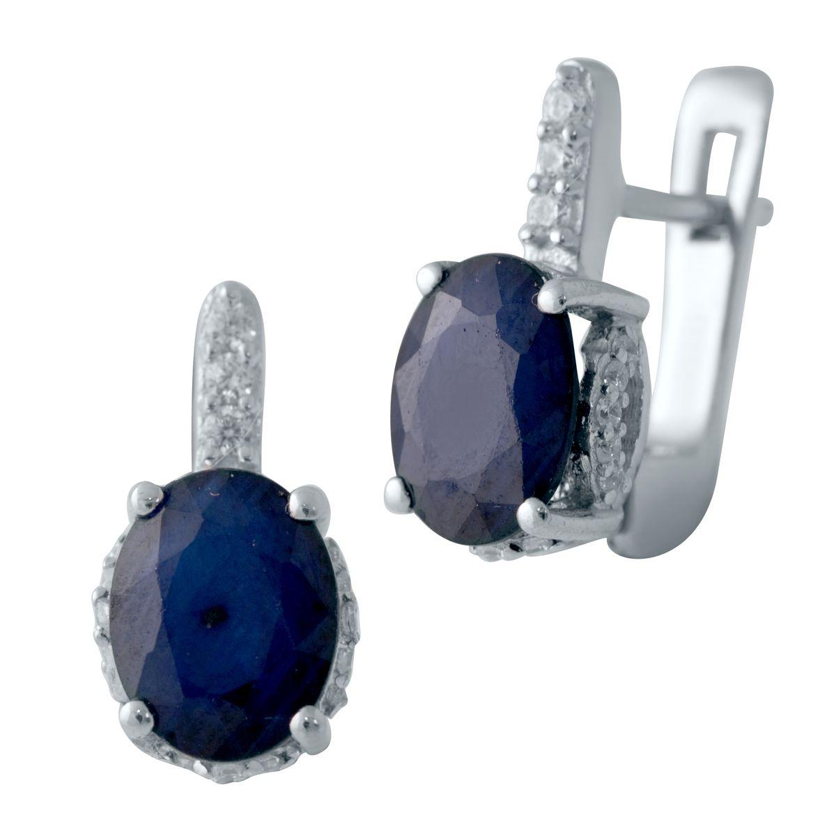 

Серебряные серьги SilverAlex с натуральным сапфиром