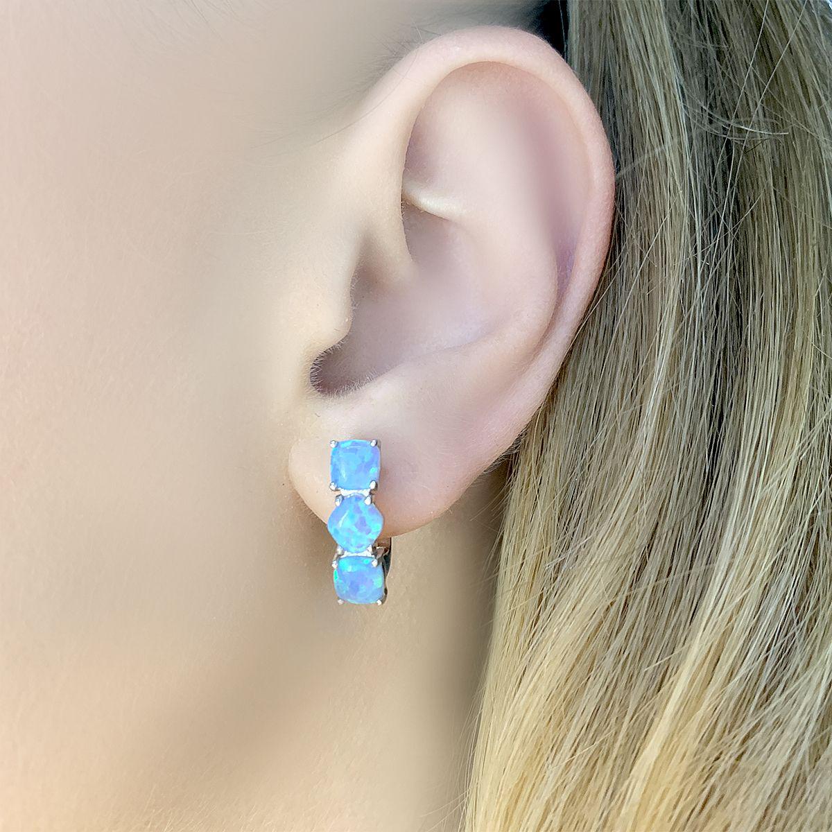 

Серебряные серьги SilverAlex с опалом 2.288ct