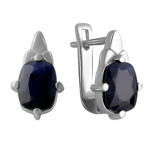 

Серебряные серьги SilverAlex с натуральным сапфиром