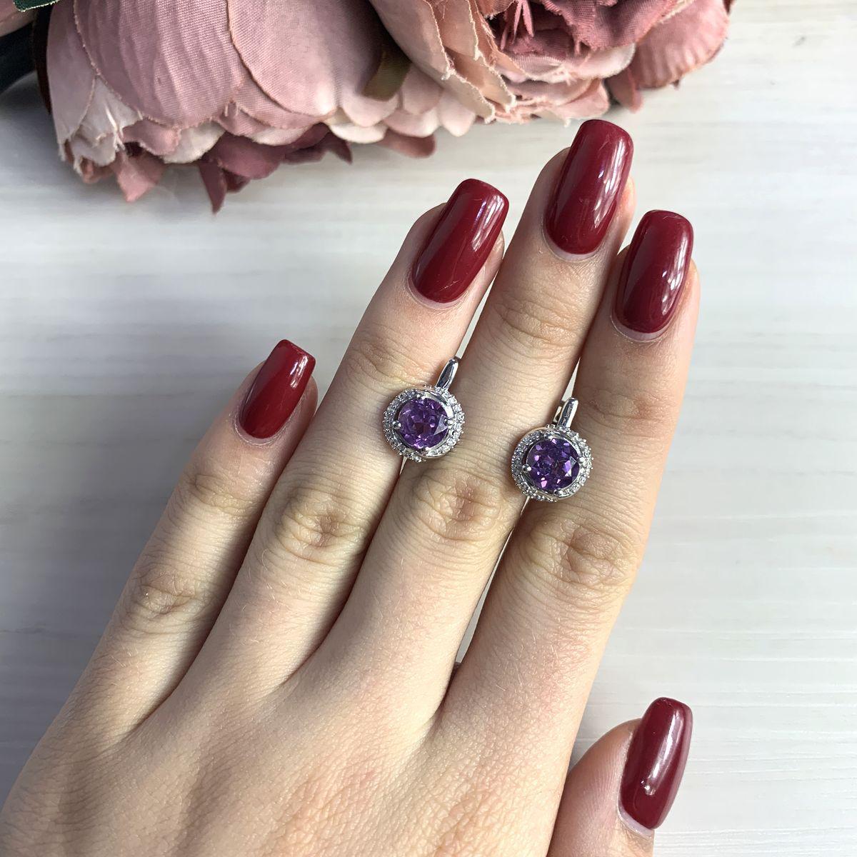

Серебряные серьги SilverAlex с олександритом