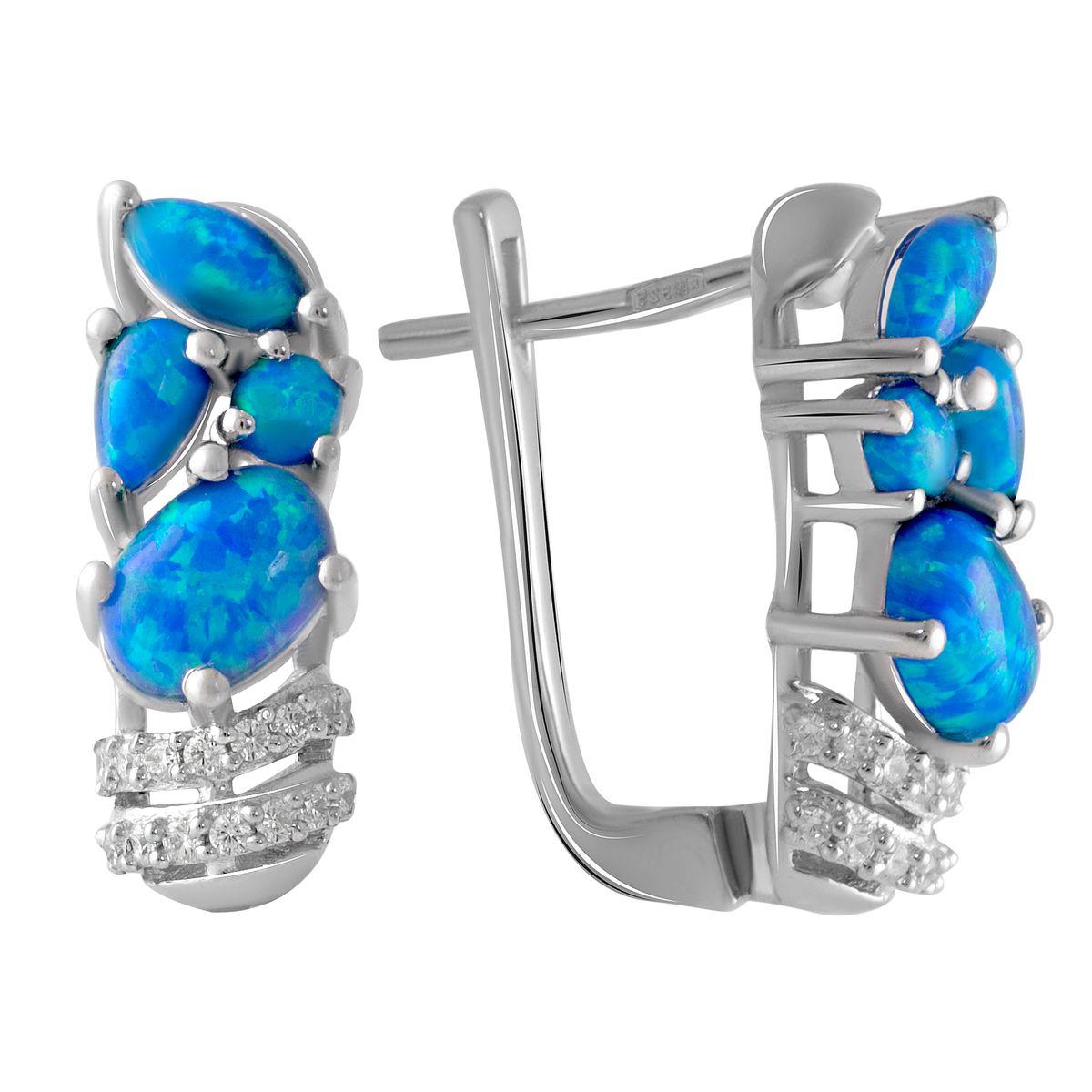 

Серебряные серьги SilverAlex с опалом