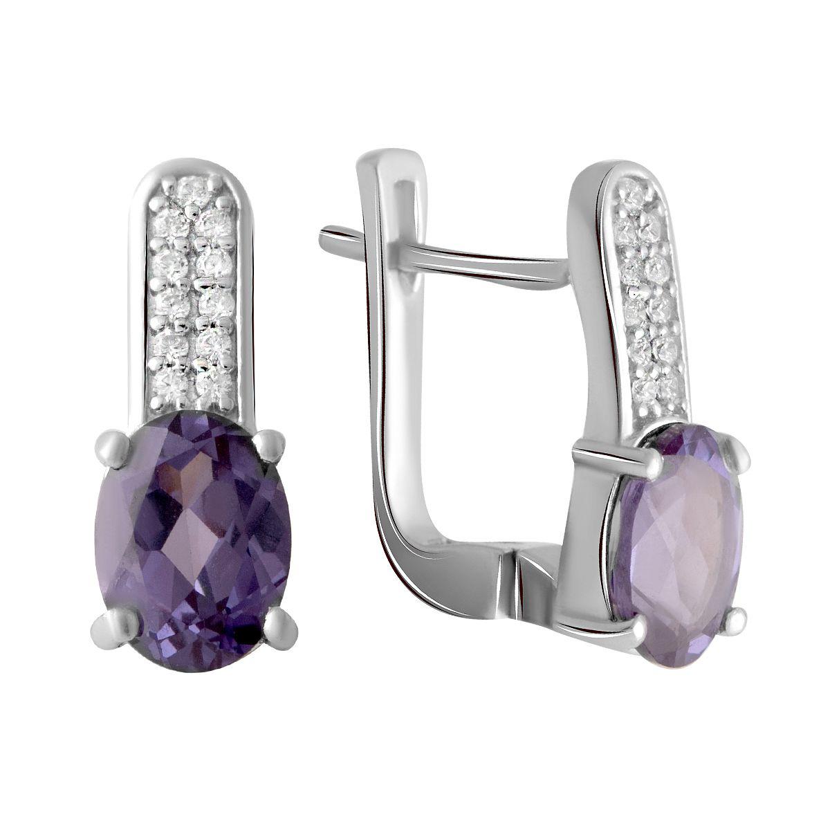 

Серебряные серьги SilverAlex с олександритом
