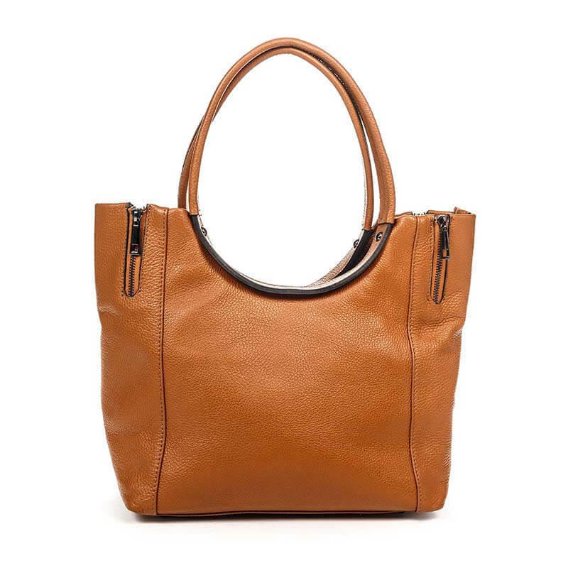 

Женская кожаная сумка Italian Bags Коньячный