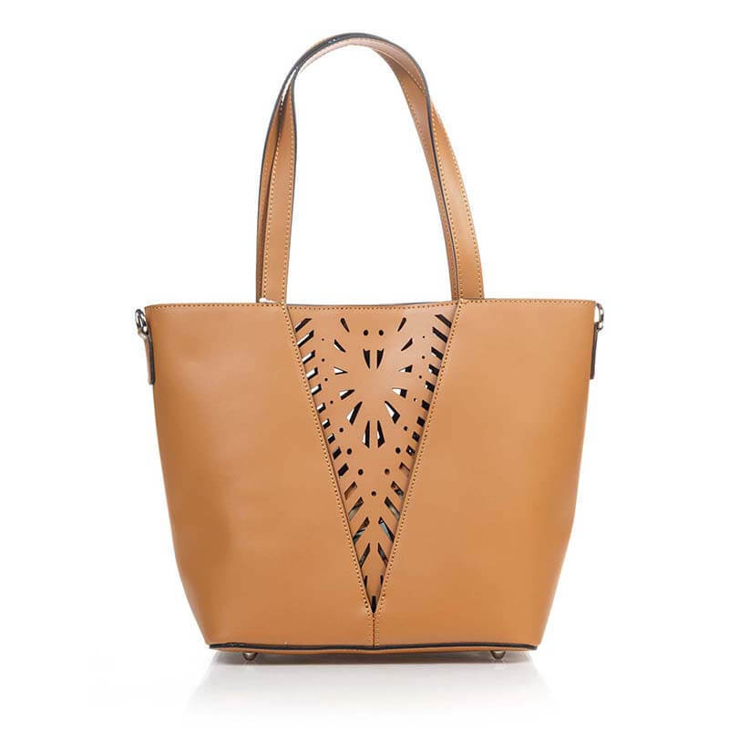 

Женская кожаная сумка Italian Bags Коньячный