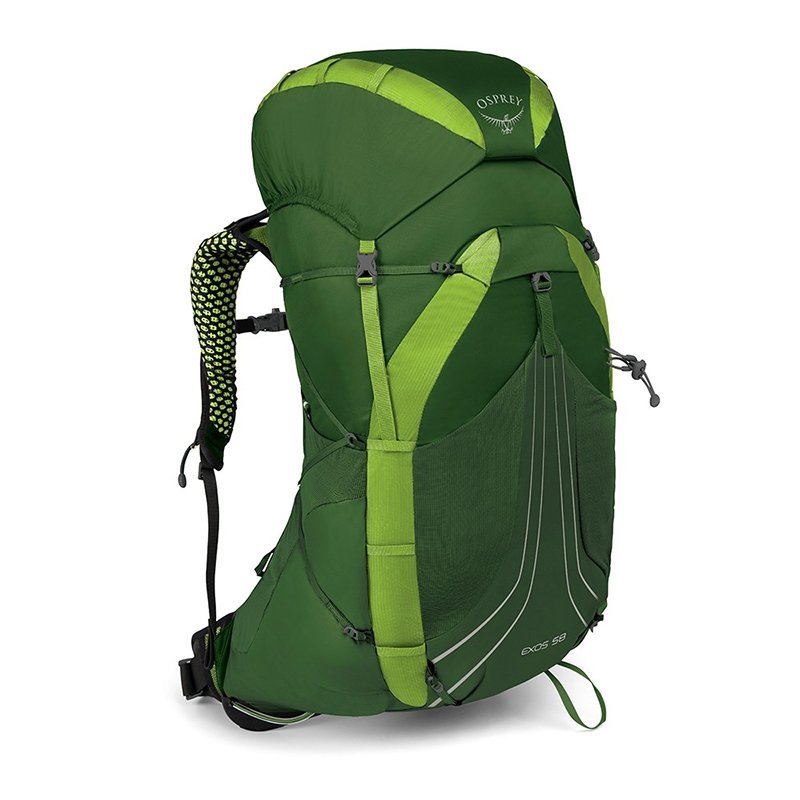 

Туристический рюкзак Osprey Exos 58 Tunnel Green MD Зеленый (009.1738)