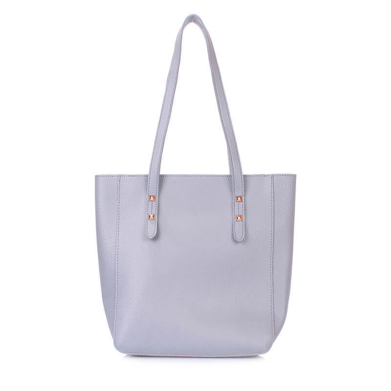

Женская сумка-тоут Poolparty Серо-голубой (miniso-tote-grey)