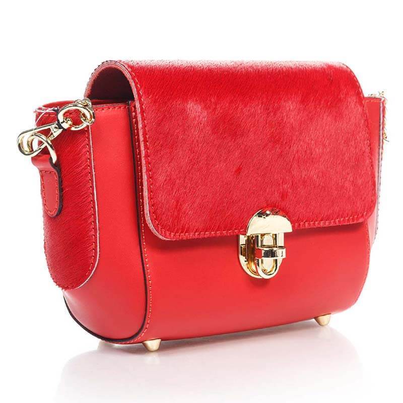 

Женская кожаная сумка Italian Bags Красный