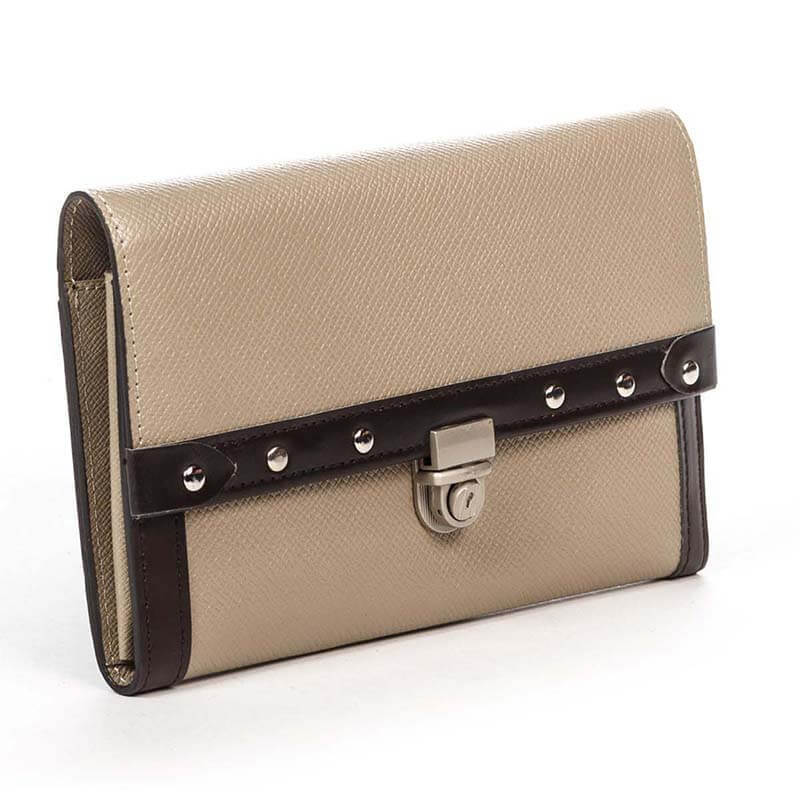 

Клатч кожаный Italian Bags Таупе