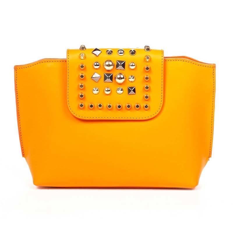 

Кожаный клатч Italian Bags Оранжевый
