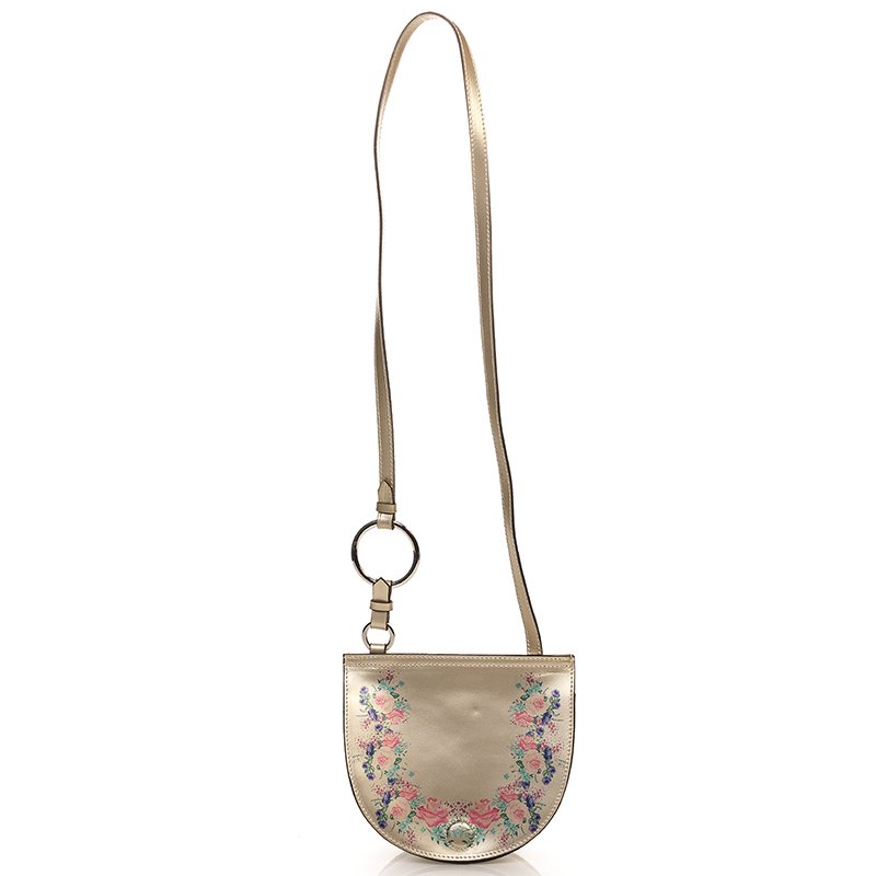 

Женская кожаная сумка Italian Bags Золотистый
