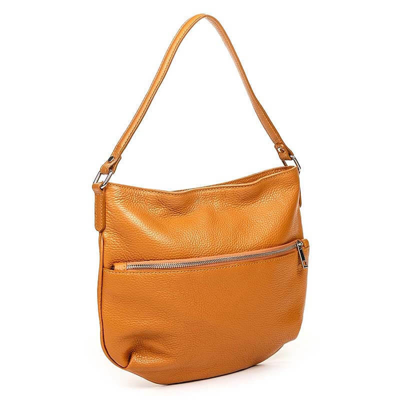 

Женская кожаная сумка Italian Bags Коньячный