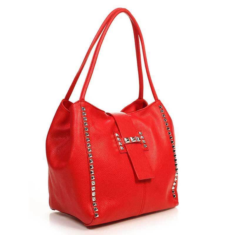 

Женская кожаная сумка Italian Bags Красный